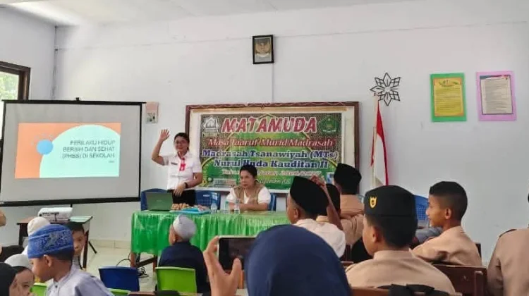 Sosialisasi PHBS, Puskesmas Kauditan Sasar MTs Nurul Huda Kauditan II