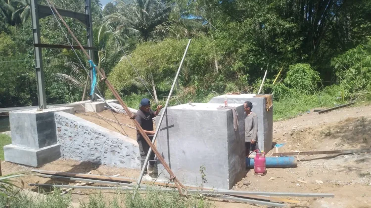 Progres Jembatan Perintis Garuda Minsel Capai 73,50 Persen
