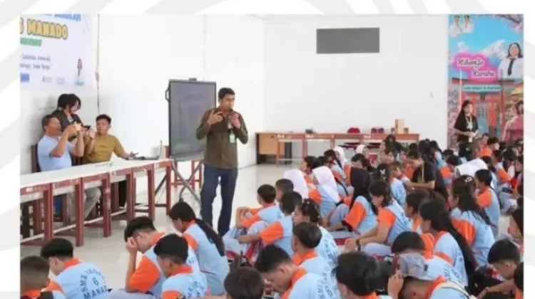 Kejati Sulut Edukasi Siswa Bijak Bermedsos Saat MPLS