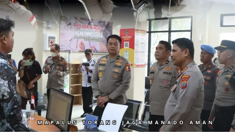 Stamaops Polri Supervisi Layanan 110 dan SPKT di Polresta Manado
