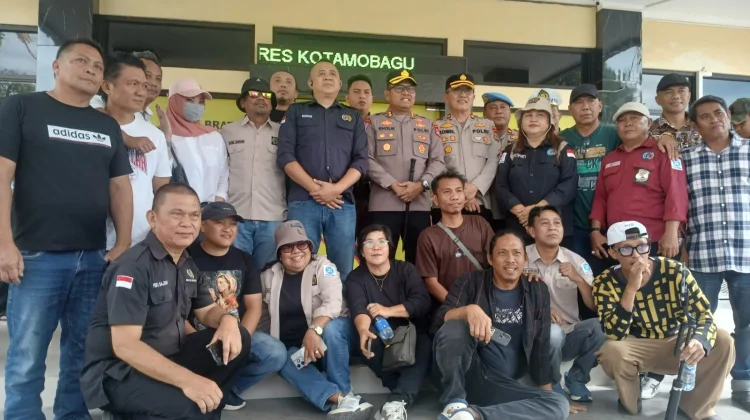 Kapolres Kotamobagu Sambut PWI, Perkuat Sinergi
