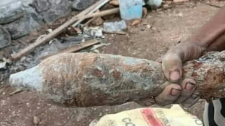 Tim Gegana Satbrimob Polda Sulut Musnahkan Mortir di Manado