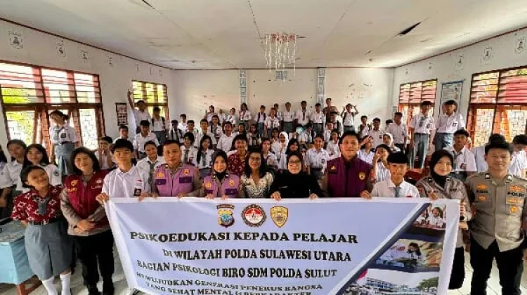 Biro SDM Polda Sulut Edukasi Pelajar Cegah Bullying