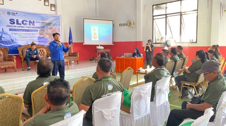 BMKG Maritim Bitung Gelar Sekolah Lapang Cuaca Nelayan (SLCN) di Kema