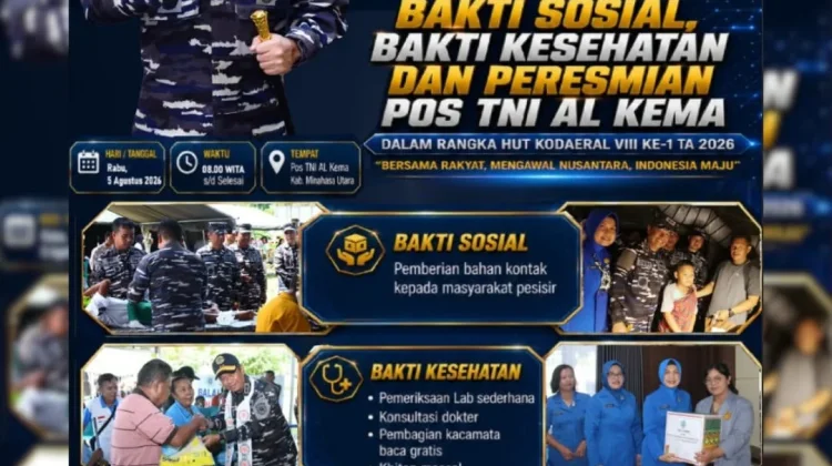 Memperingati HUT ke-1, Kodaeral VIII Bakal Resmikan Pos TNI AL Kema