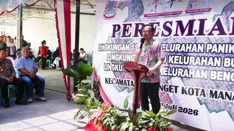 Pemkot Manado Resmikan Enam Lingkungan Baru di Mapanget