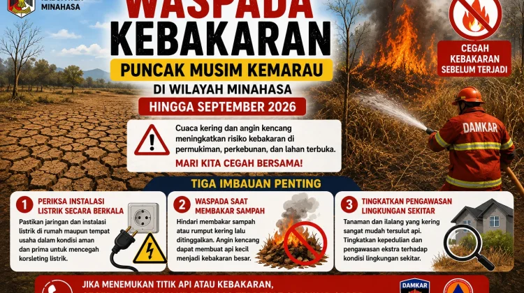 Pemkab Minahasa Imbau Masyarakat Tingkatkan Kewaspadaan Hadapi Musim Kemarau