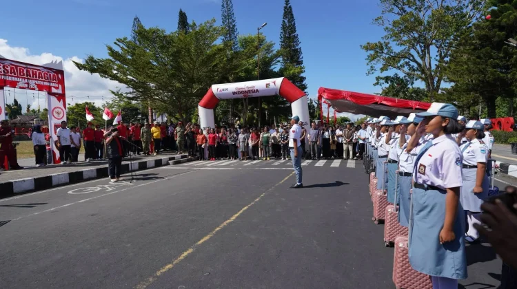 Bupati Minahasa Lepas Tantingan Calon Paskibraka Jelang HUT Ke-81 RI