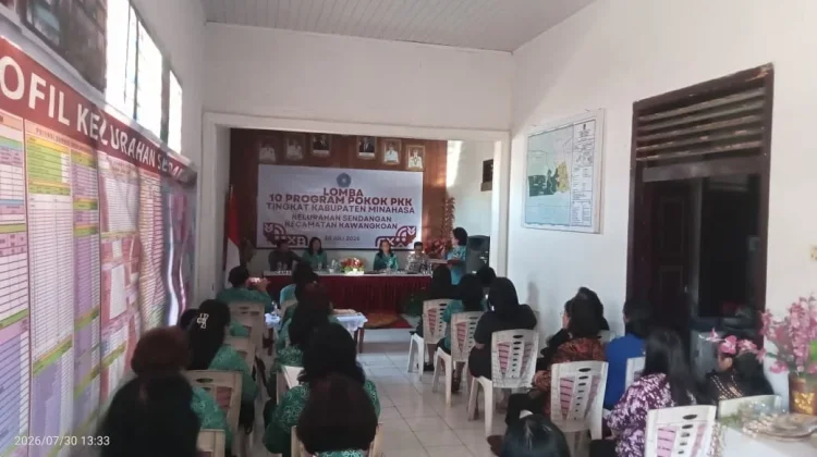 Sendangan Wakili Kawangkoan pada Lomba 10 Program Pokok PKK Minahasa