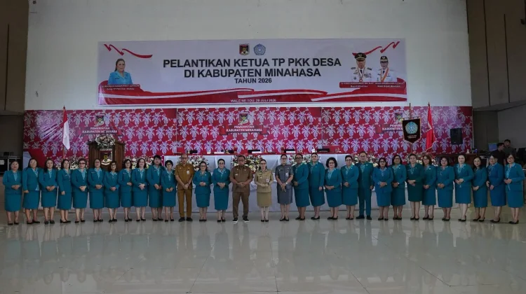 Ketua TP-PKK Desa Minahasa 2026–2034 Dilantik Serentak