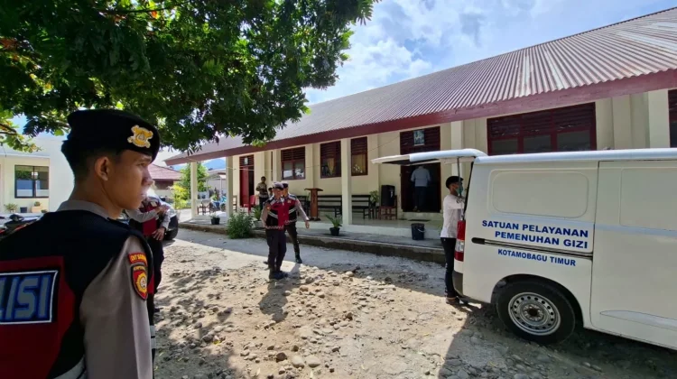 Tim Pantera Polres Kotamobagu Awasi Penyaluran MBG di SMK Kristen Kotamobagu