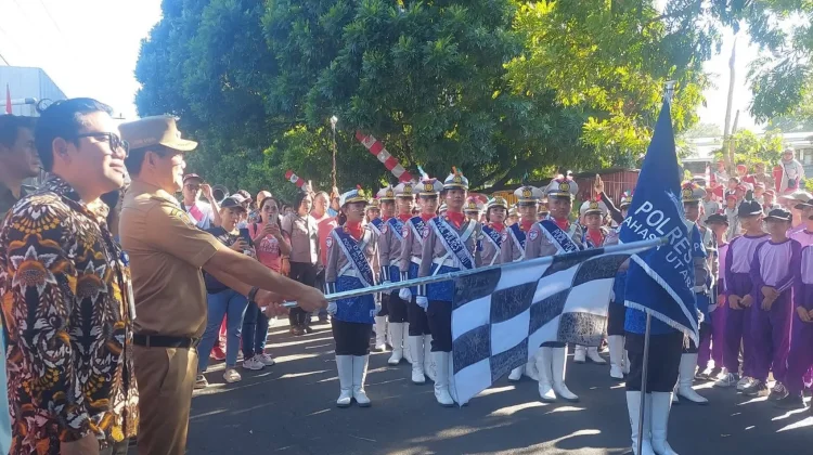 Semarak HUT RI ke 81, Pemkab Minut Gelar Parade dan Gerak Jalan