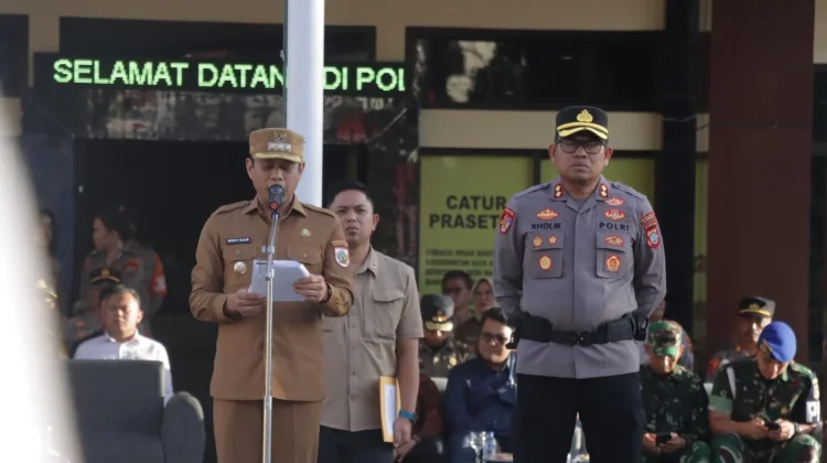 Polres Kotamobagu Gelar Apel Kesiapsiagaan Tanggap Bencana Dampak El Nino