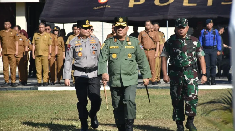 Kasdam Merdeka Hadiri Apel Gelar Pasukan Tanggap Bencana Dampak El Nino