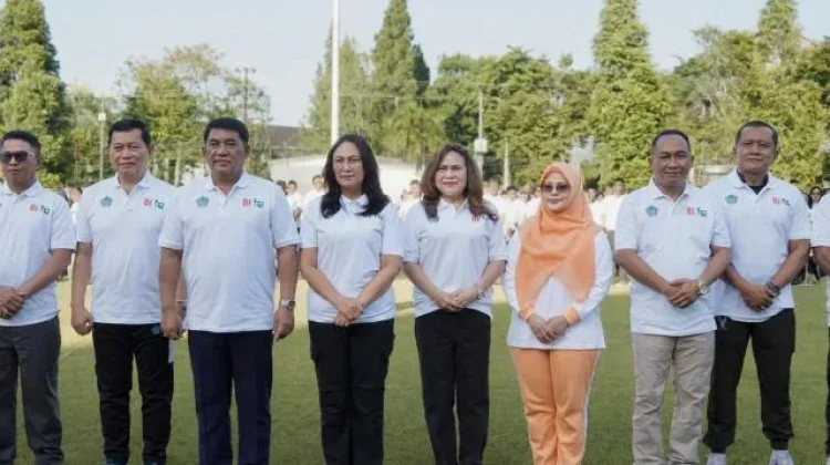 Kakanwil Kemenkum Sulut Hadiri Pencanangan HUT RI ke-81 dan HUT ke-62 Sulut