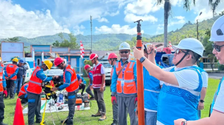 PLN UP3 Tahuna Gelar Apel dan Inspeksi Peralatan jelang HUT RI ke-81