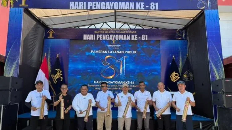 Kemenkum Sulut Hadir Ditengah Masyarakat lewat Pameran Pelayanan Publik