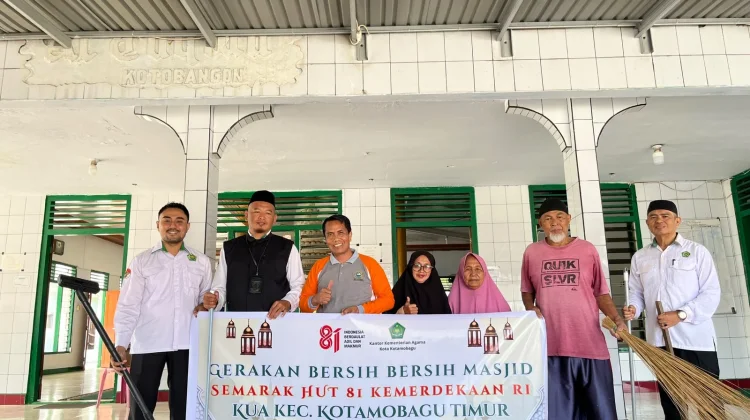 GEBER MAS Semarakkan HUT RI ke-81, KUA Kotamobagu Timur Sasar 5 Masjid