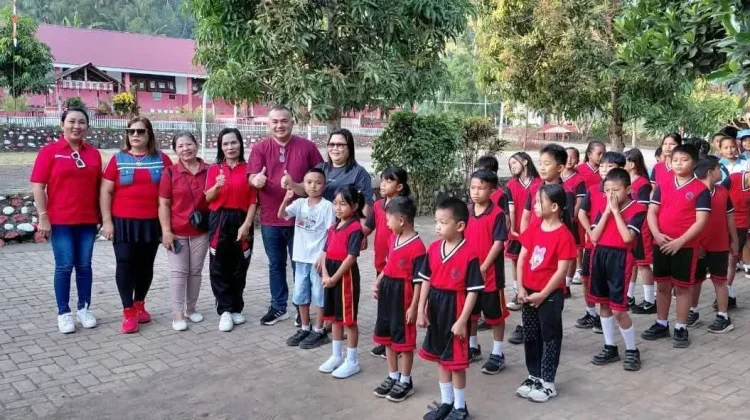 Pemdes Batu Liksel Gelar Jalan Sehat Sambut HUT RI ke 81 Tahun