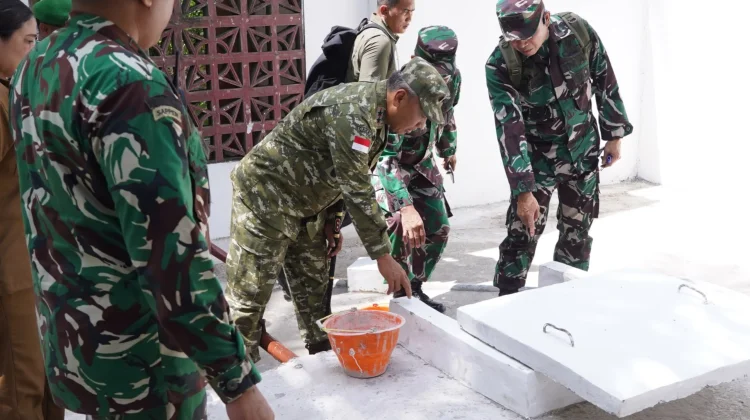 Pangdam Merdeka Tinjau Langsung Karya Bakti Skala Besar di Miangas