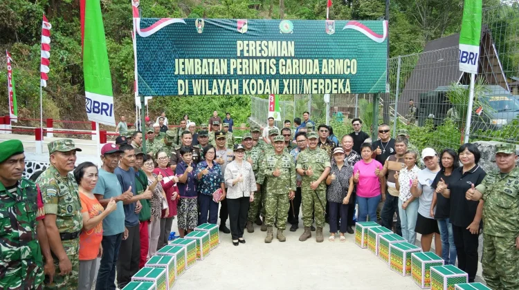 Jembatan Perintis Garuda Armco Lotta Diresmikan