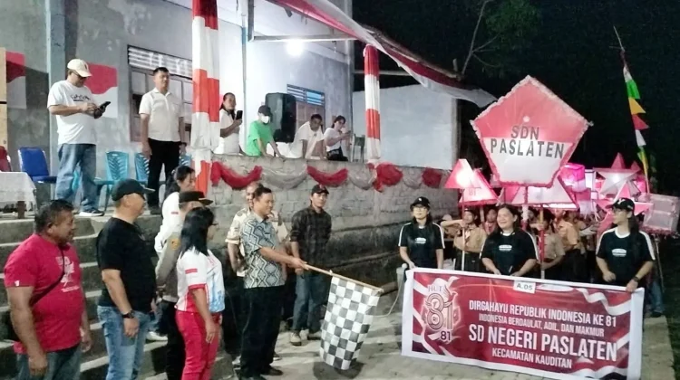 Ramaikan HUT RI ke 81, Kecamatan Kauditan Gelar Pawai Lampion