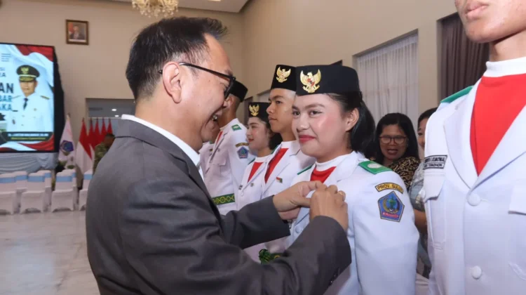 Putri Wali Kota Tomohon Resmi Dikukuhkan sebagai Paskibraka Sulut 2026