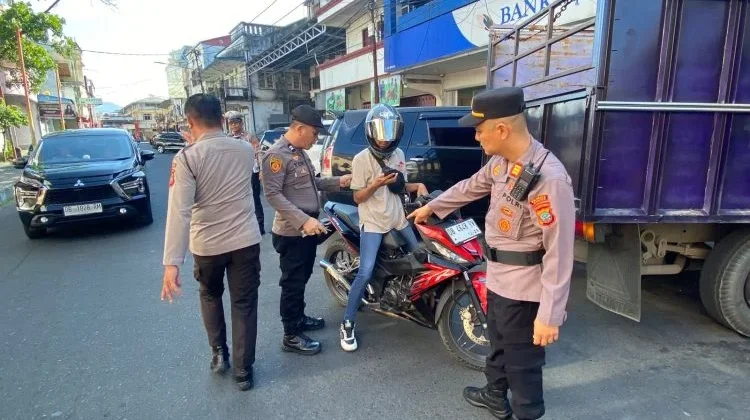 Polsek Wenang Tindak Tegas Kendaraan yang Menggunakan Knalpot Brong
