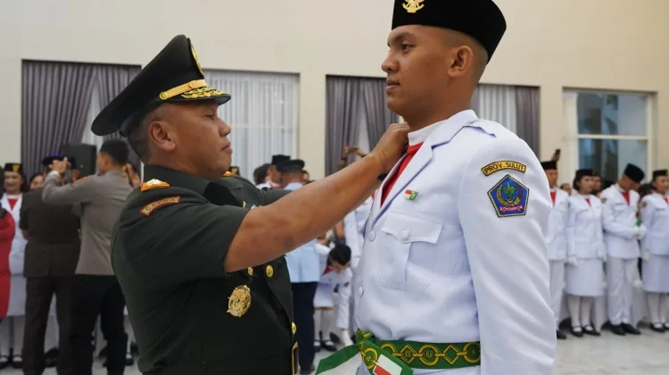 Pangdam XIII/Merdeka Hadiri Pengukuhan Paskibraka Tingkat Sulut