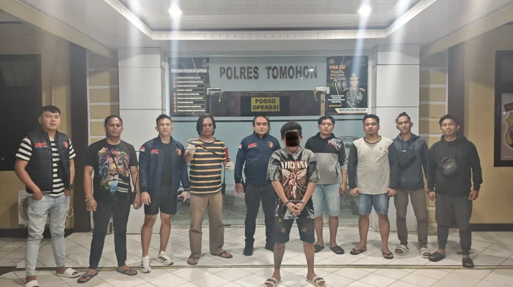 Perselisihan Air Keran Berujung Penikaman, Pelaku Diamankan Polres Tomohon