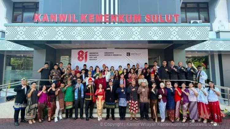 HUT ke-81 RI, Kemenkum Sulut Teguhkan Semangat Indonesia Berdaulat, Adil dan Makmur