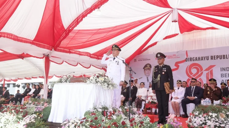 Pemkot Tomohon Gelar Upacara HUT ke-81 RI di Stadion Babe Palar