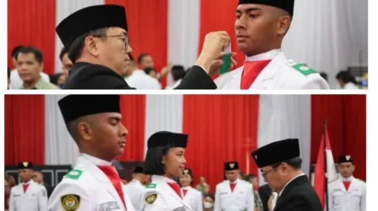 Wali Kota Andrei Angouw Kukuhkan 38 Anggota Paskibraka Manado