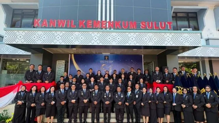 Kanwil Kemenkum Sulut Gelar Upacara Peringatan Hari Pengayoman ke-81