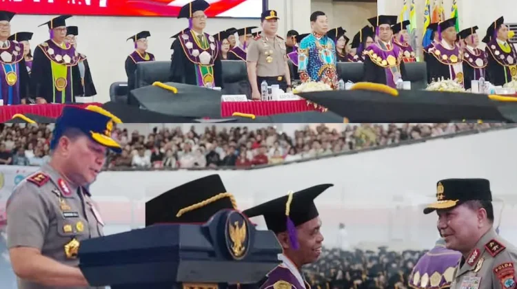 Kapolda Sulut Hadiri Wisuda Gelombang I Unsrat T.A. 2026/2027