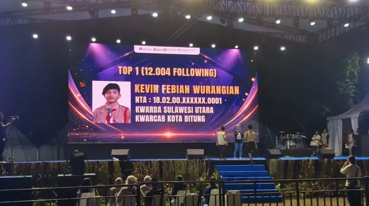 Kevin Wurangian dari Bitung Raih TOP 1 di Ajang Pramuka Nasional