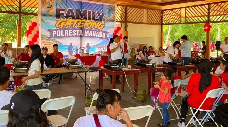 Family Gathering Polresta Manado, Kapolresta Tekankan Kebersamaan