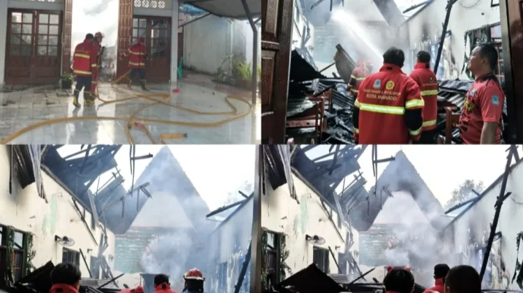Gereja Imanuel Lapas Manado Terbakar