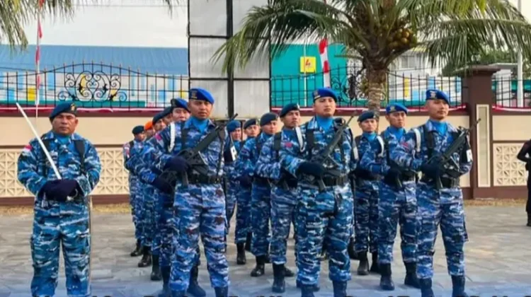 Personel Lanud Sam Ratulangi Ikuti Upacara Pawai Taptu