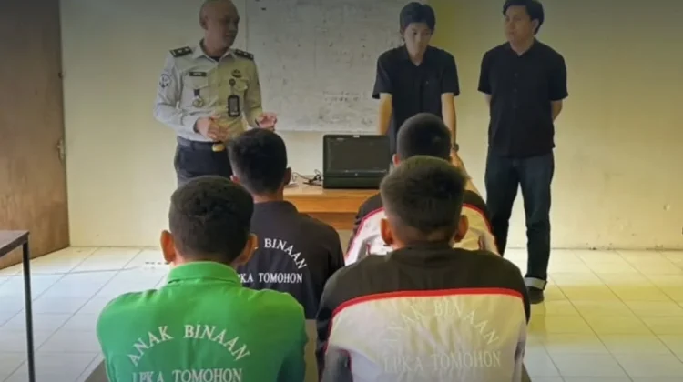 LPKA Kelas II Tomohon Fasilitasi Pelayanan Penginjilan bagi Anak Binaan
