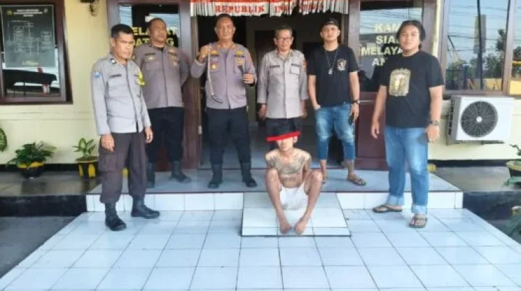 Polres Minut Amankan Pelaku Pengancaman dengan Sajam di Kema