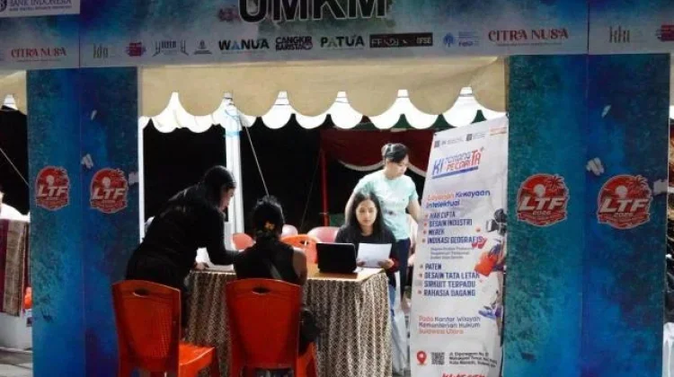 Kemenkum Sulut Buka Layanan KI di Hari Kedua Likupang Tourism Festival