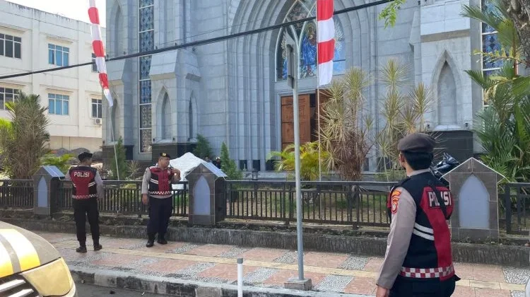 Paja Somat Digelar, Polresta Manado Perketat Pengamanan Ibadah Minggu di Gereja