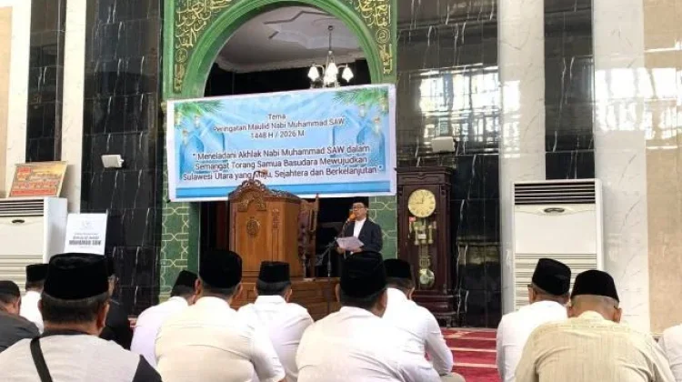 Kemenkum Sulut Hadiri Peringatan Maulid Nabi Muhammad SAW 1448 H