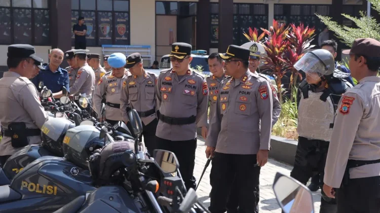 Kapolres Kotamobagu Gelar Pemeriksaan Kendaraan Dinas Demi Pelayanan Maksimal
