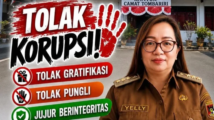Camat Tombariri Tegaskan Komitmen Tolak Korupsi dan Pungli