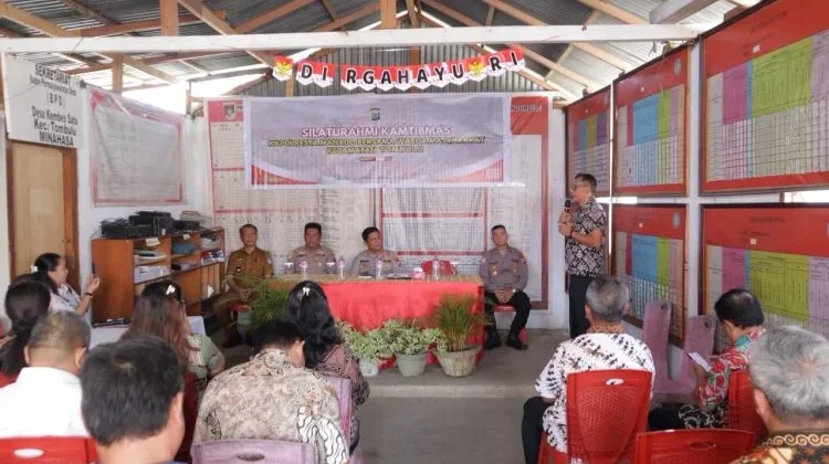 Kapolresta Manado Ajak Warga Tombulu Bersama Jaga Keamanan dan Kerukunan