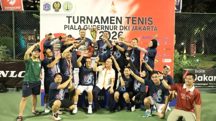 Kementerian ATR/BPN Raih Juara II Beregu Turnamen Tenis Piala Gubernur DKI Jakarta