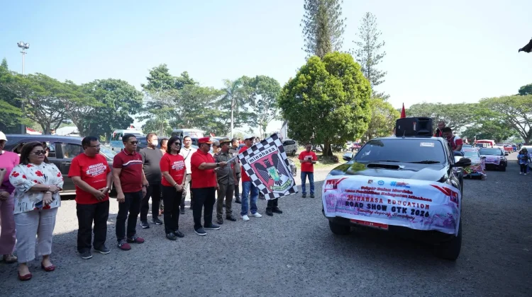 Bupati Minahasa Lepas Road Show GTK, Dorong Guru Terus Berinovasi
