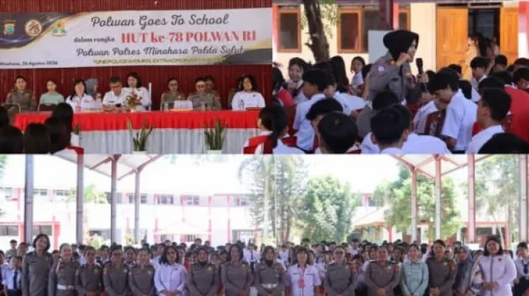 HUT Polwan ke-78, Polwan Polres Minahasa Edukasi Pelajar
